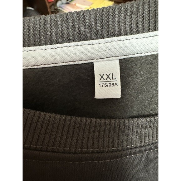 In My Crochet Era Sweatshirt Fits Like XL Crochet Lover Crewneck Dark Grey M16 - Picture 5 of 5